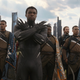 T’Challa leads an army including M’Baku, Captain America and Bucky.